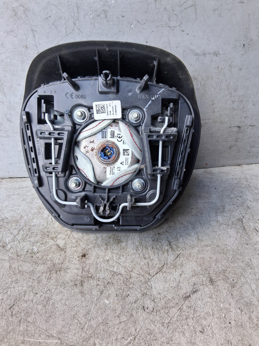 RENAULT CAPTUR 2014 STEERING WHEEL SRS AIRBAG BLACK