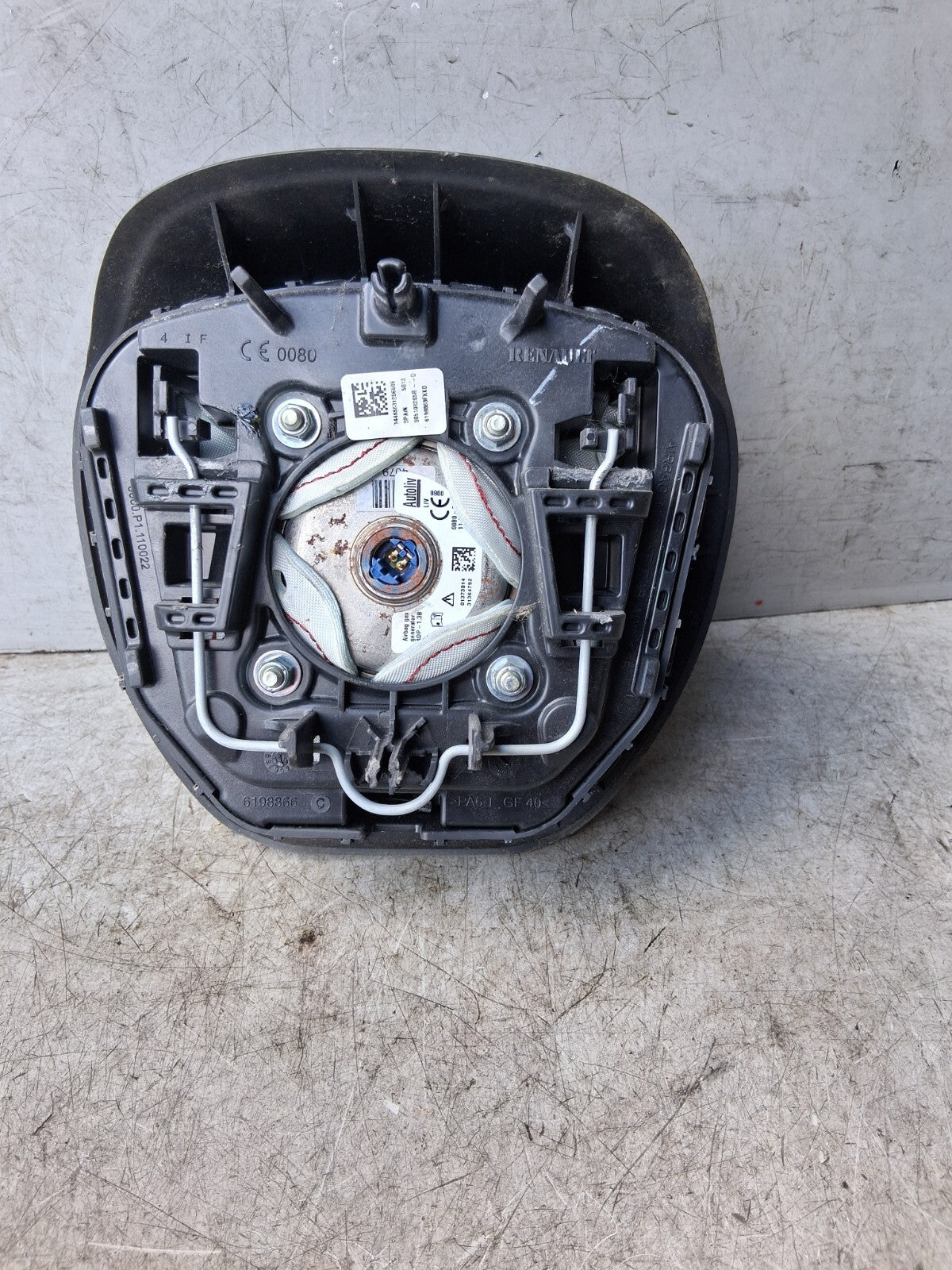 RENAULT CAPTUR 2014 STEERING WHEEL SRS AIRBAG BLACK