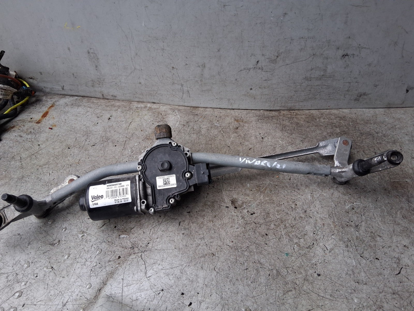 2021 VAUXHALL VIVARO MK3 FRONT WINDSCREEN WIPER MOTOR LINKAGE W000069748