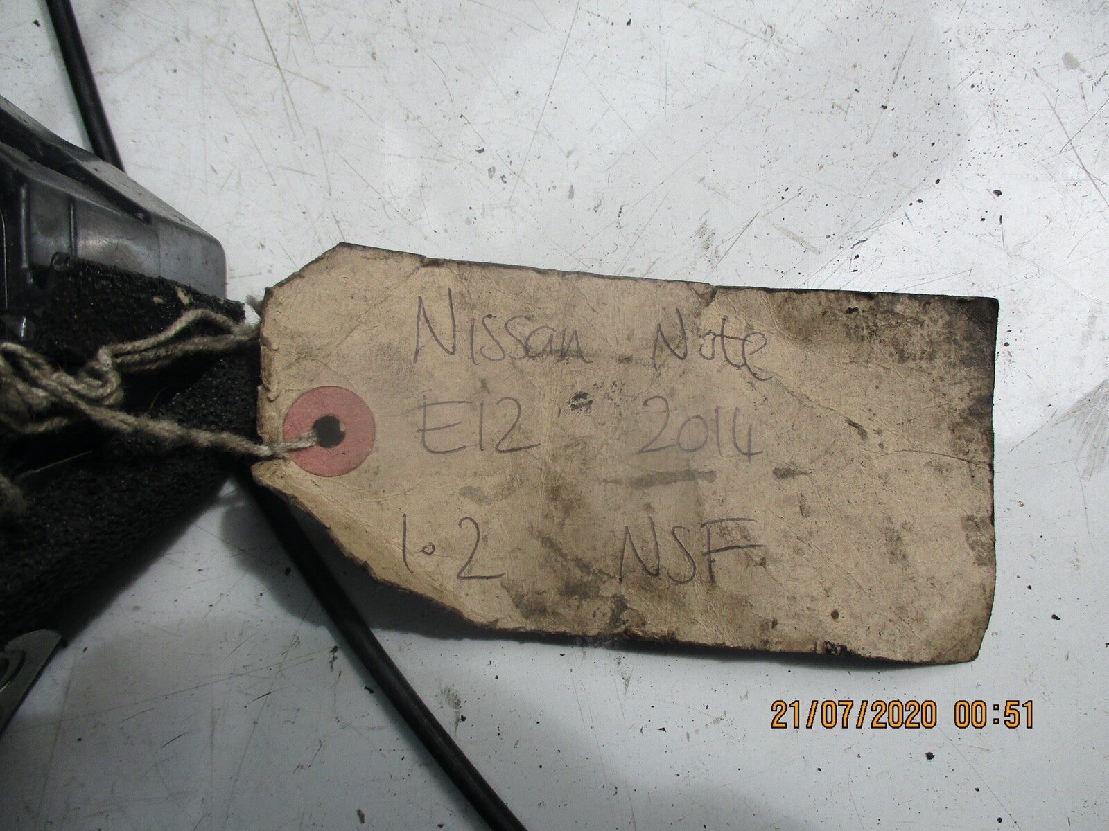 NISSAN NOTE E12 2014 NEAR SIDE FRONT DOOR LOCK MECHANISM MECH