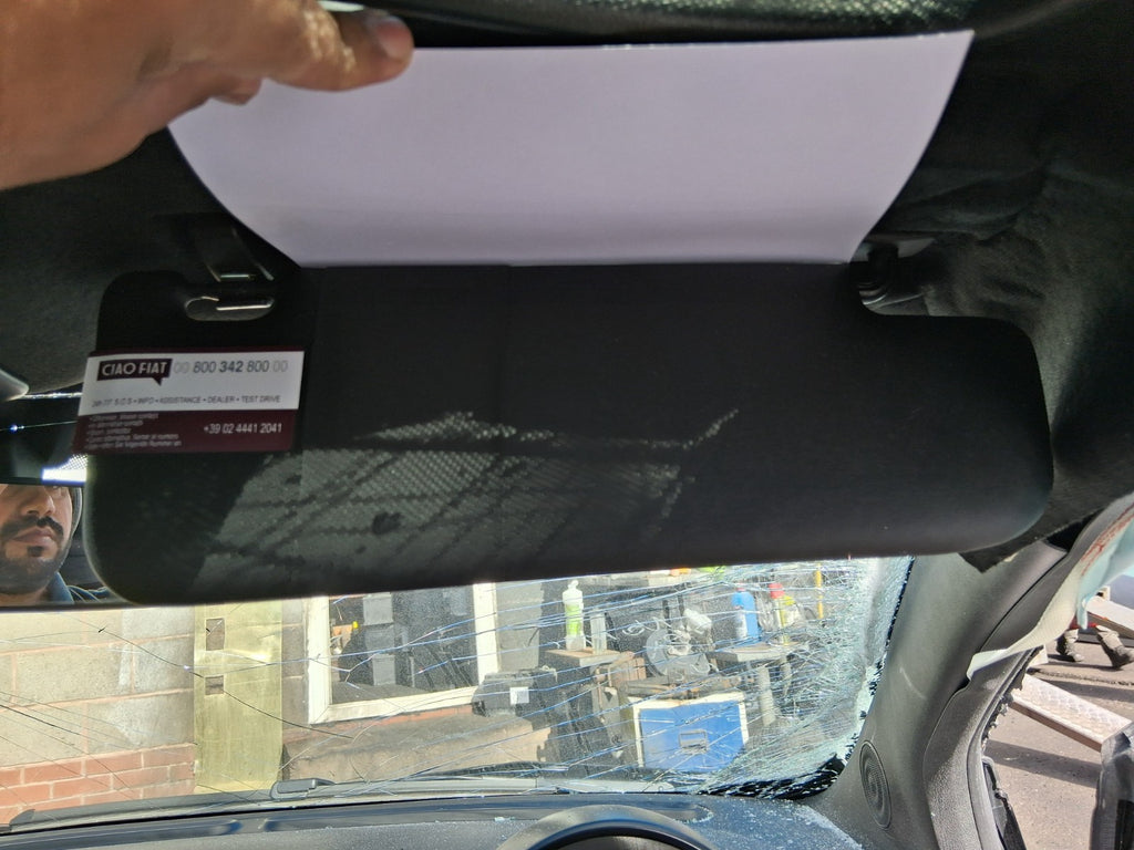 2025 FIAT 500 MHEV OSF DRIVER SIDE FRONT RIGHT SUN VISOR SHADE