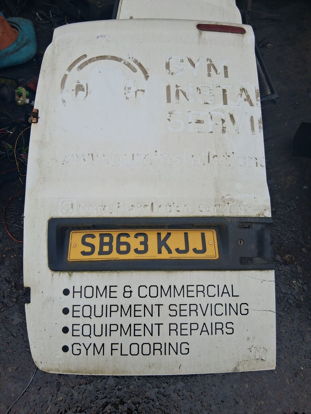 2013 FIAT DOBLO MK2 NSR PASSENGER SIDE REAR LEFT COMPLETE DOOR WHITE