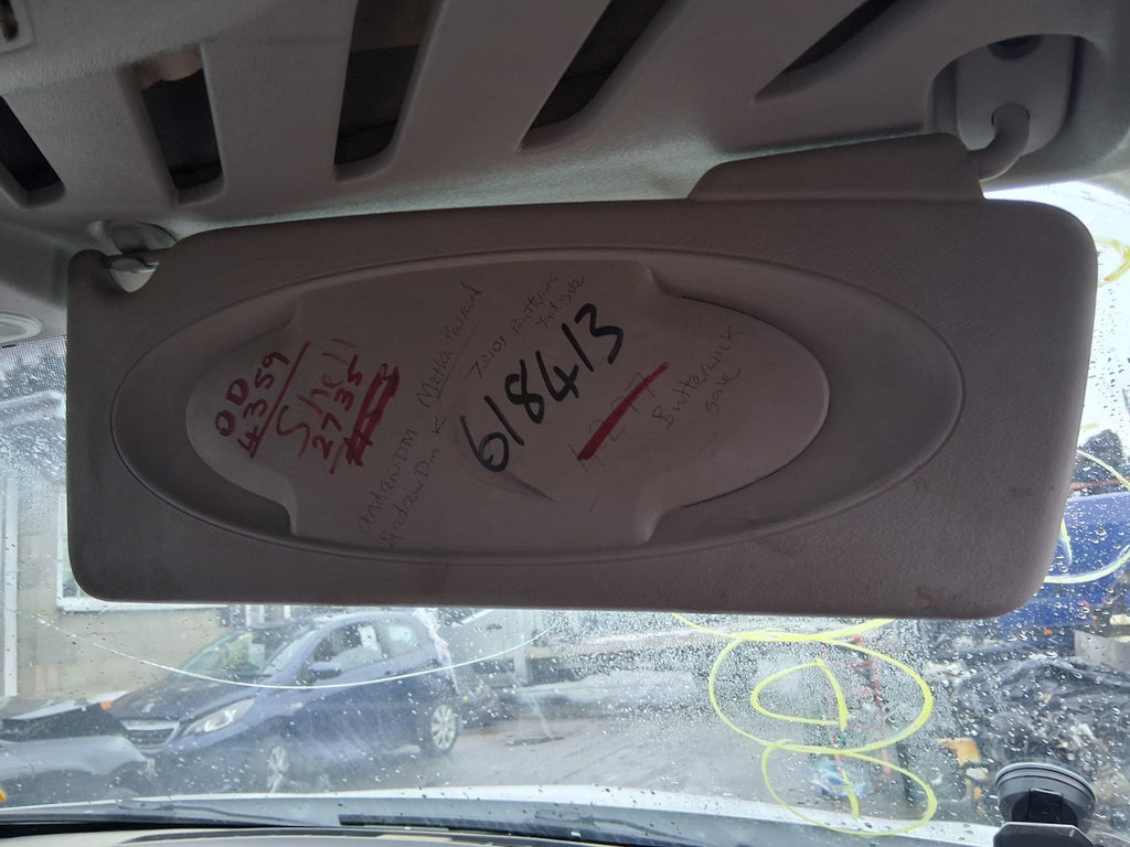 2016 MERCEDES CITAN W415 OSF DRIVER SIDE FRONT RIGHT SUN VISOR SHADE
