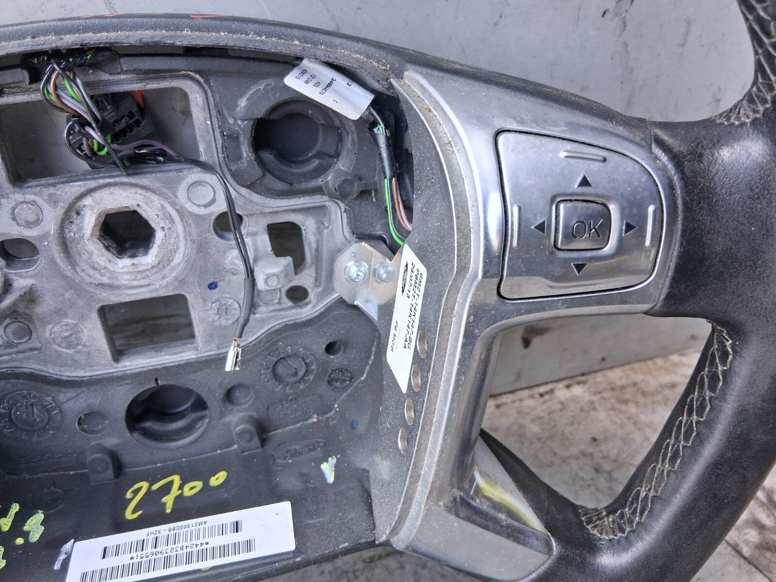 2013 FORD S MAX MK1 MULTIFUNCTIONAL STEERING WHEEL AM213600BB