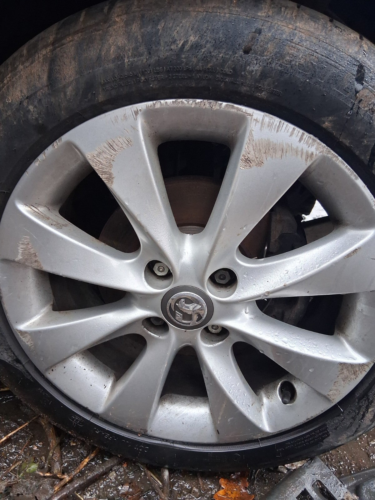 2017 VAUXHALL CORSA E 16 INCH ALLOY WHEEL WITH TYRE 195/55R16