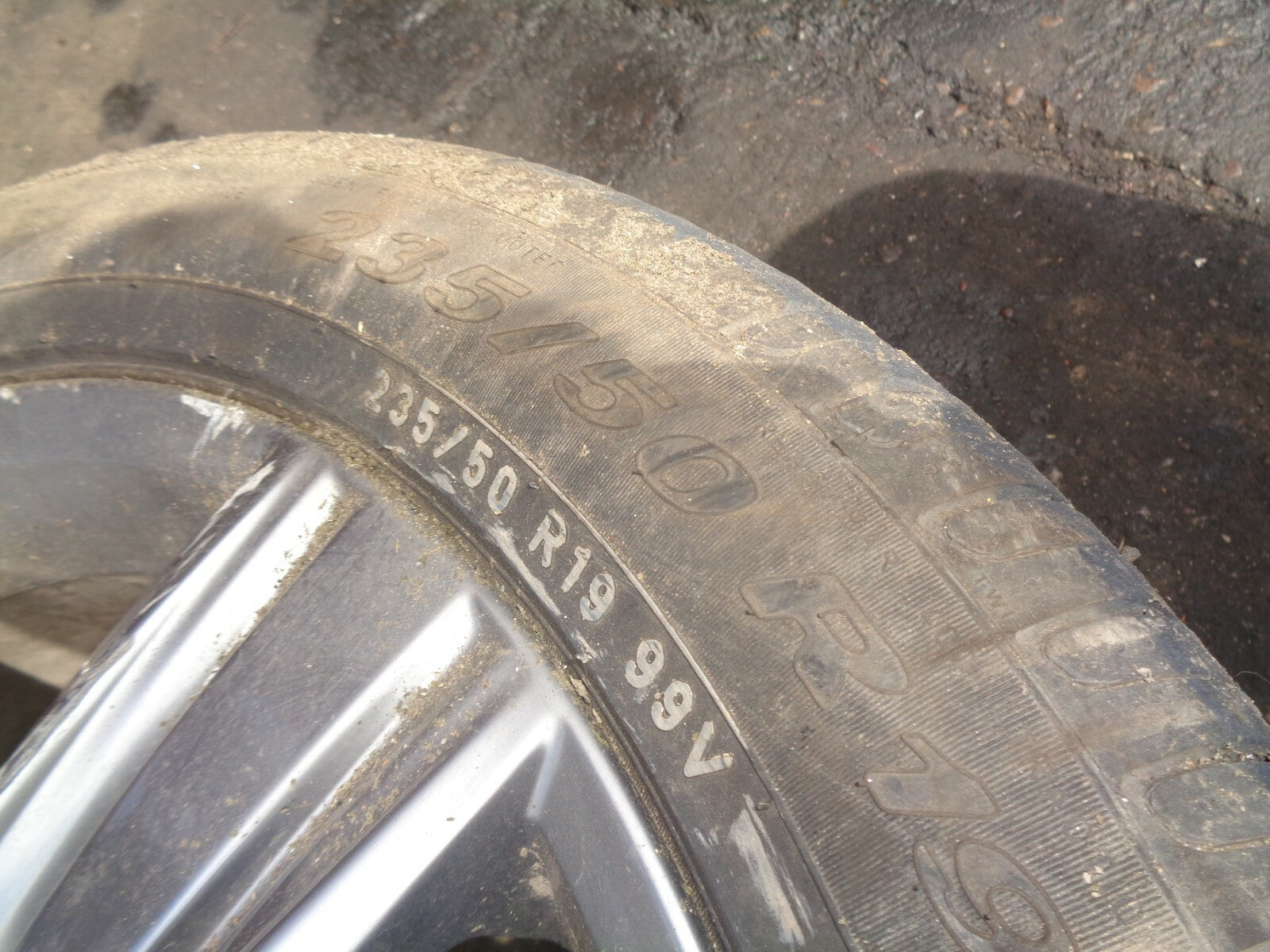 VW VOLKSWAGEN TIGUAN MK2 2019 19 INCH SINGLE ALLOY WHEEL & TYRE 235/50R19 REF 3