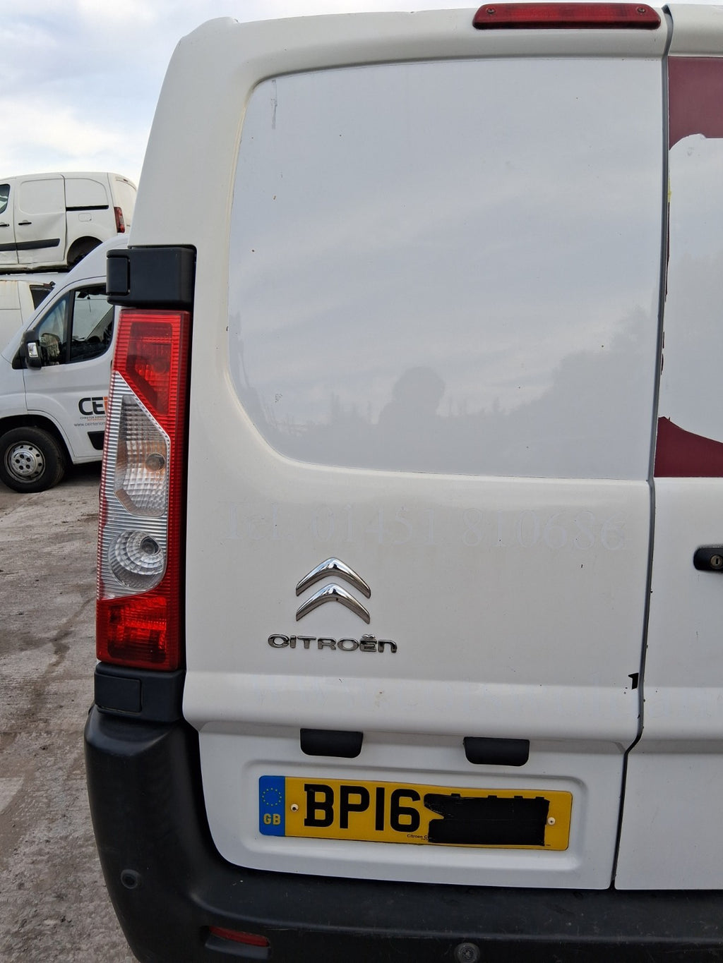 2016 CITROEN DISPATCH MK2 NSR PASSENGER SIDE REAR LEFT COMPLETE DOOR WHITE