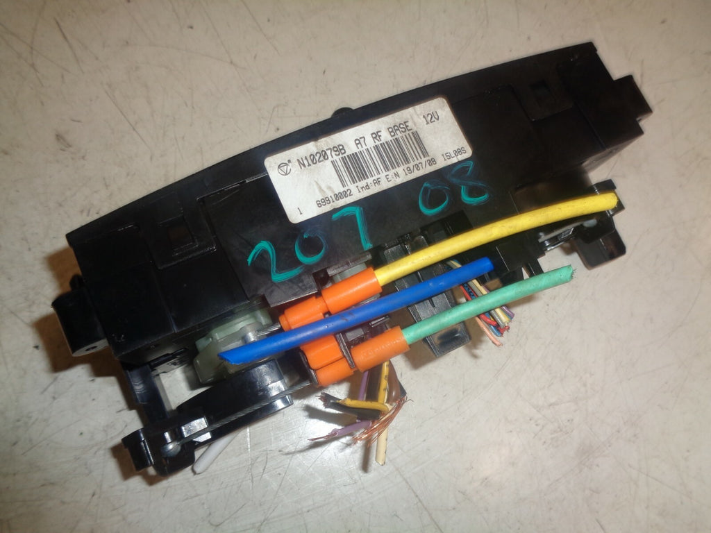 PEUGEOT 207 2008 HEATER AC CLIMATE CONTROL SWITCH PANEL 69910002