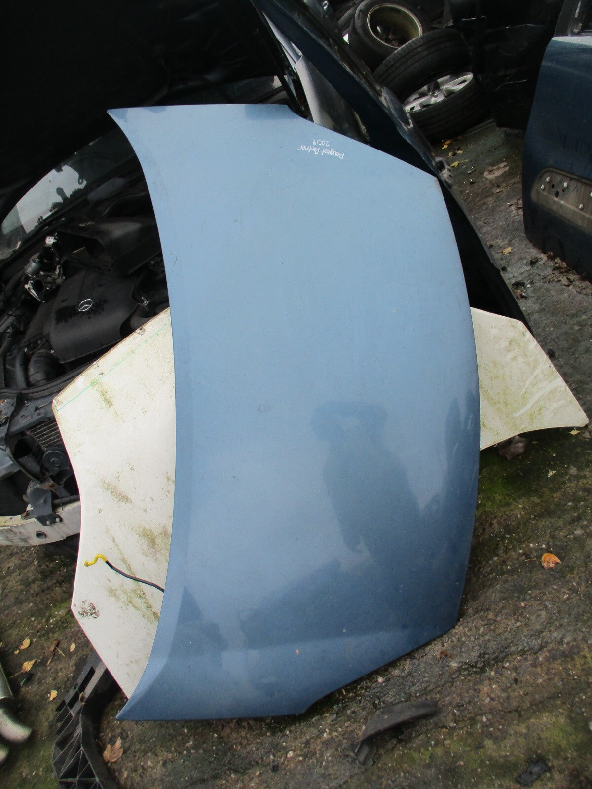 2009 PEUGEOT PARTNER MK2 FRONT COMPLETE BONNET HOOD BLUE