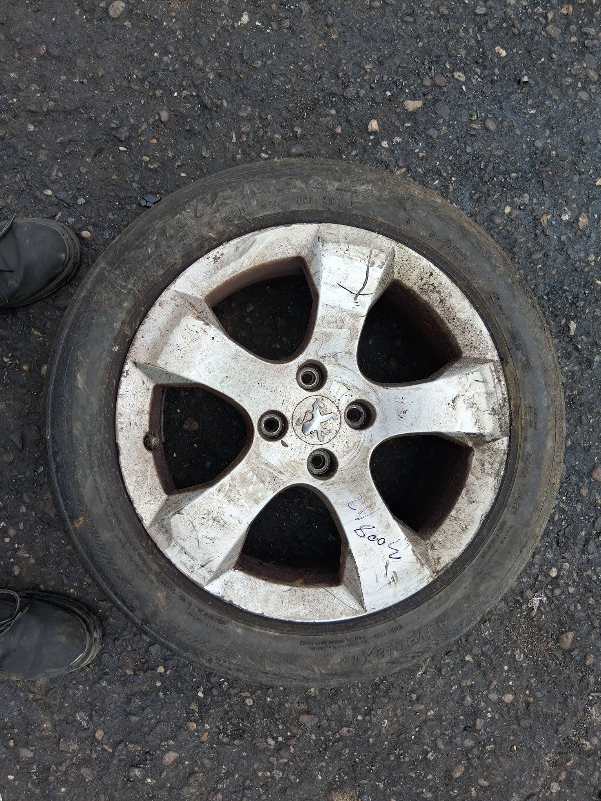 2012 PEUGEOT 3008 MK1 17 INCH ALLOY WHEEL WITH TYRE 225/50R17