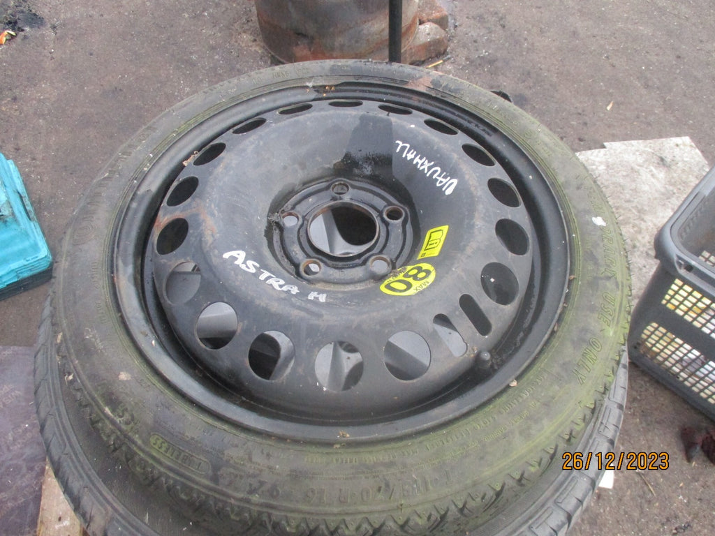 VAUXHALL ASTRA H MK5 2007 16 INCH SPACE SAVER WHEEL WITH TYRE T115/70R16