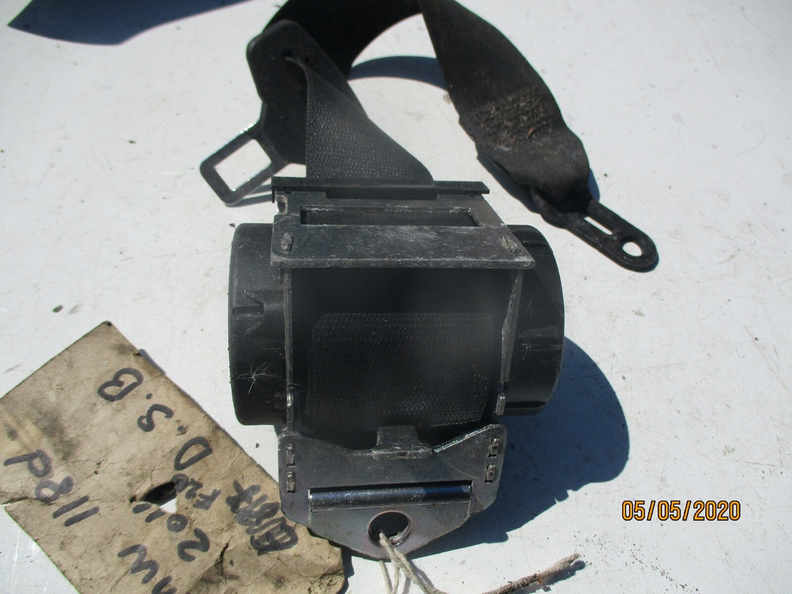 BMW 1 SERIES E87 2011 NSR PASSENGER SIDE REAR SEAT BELT SEATBELT 607051100E
