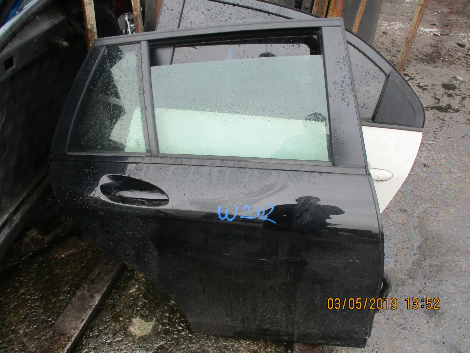 MERCEDES E CLASS W212 ESTATE OSR DRIVER SIDE REAR DOOR BARE BLACK