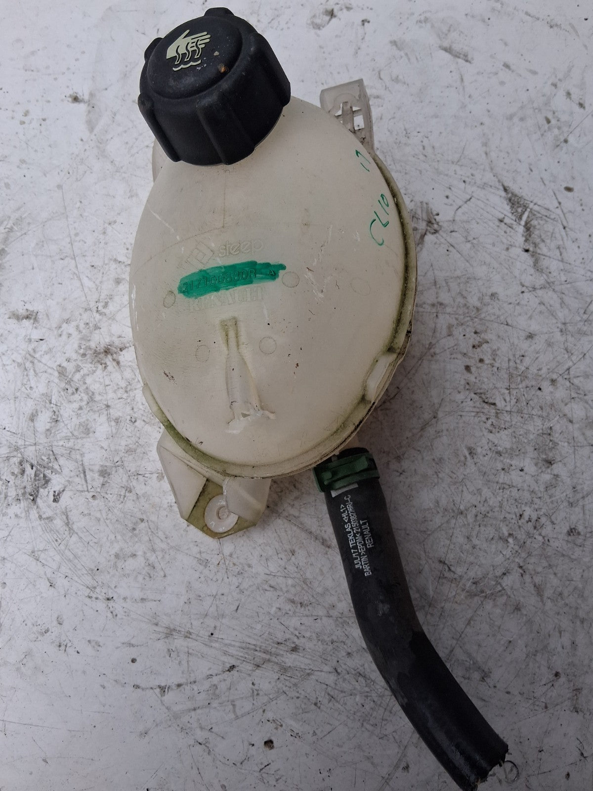 2017 RENAULT CLIO COOLANT EXPANSION OVERFLOW TANK RESERVOIR BOTTLE 217100680R