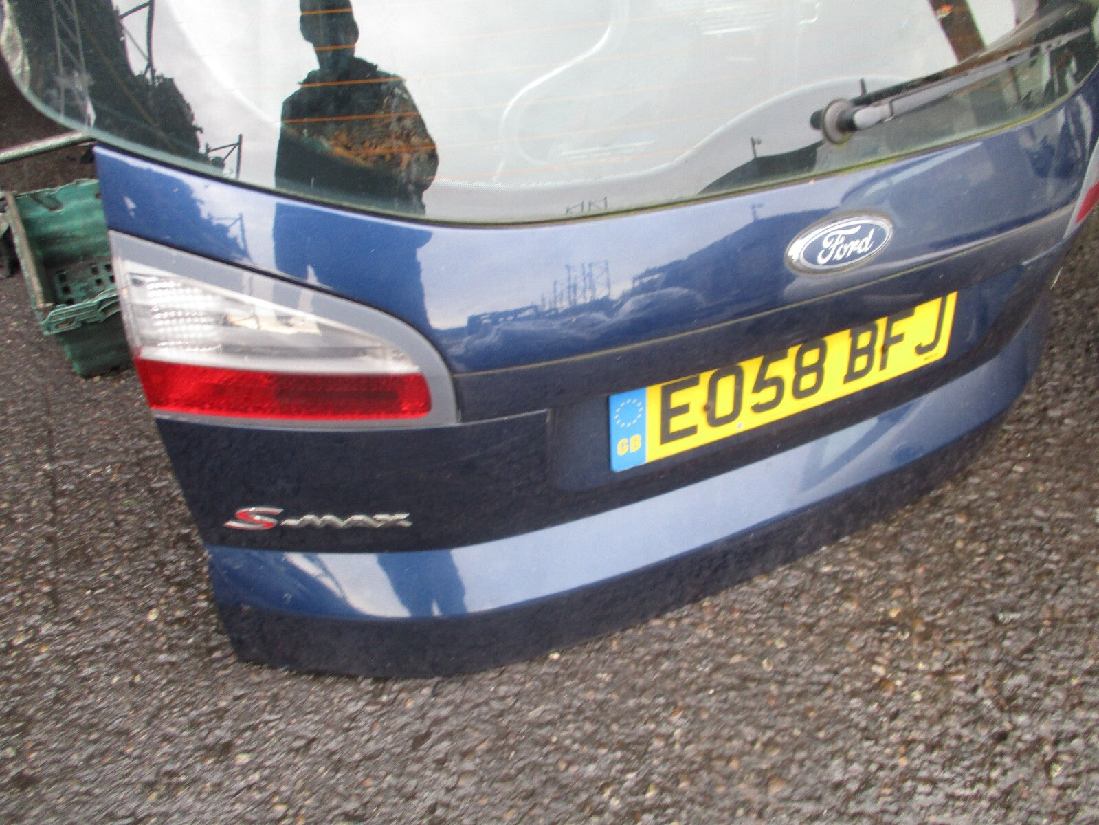 FORD S MAX MK1 2008 REAR COMPLETE TAILGATE BOOTLID BLUE