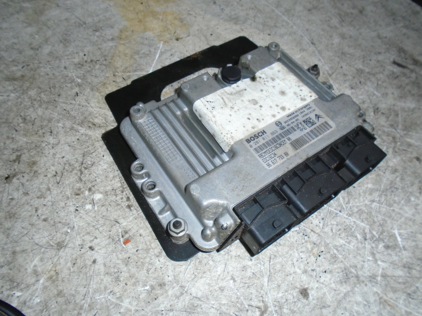 PEUGEOT 307 2006 1.6 DIESEL ECU ENGINE CONTROL MODULE UNIT 9661773380