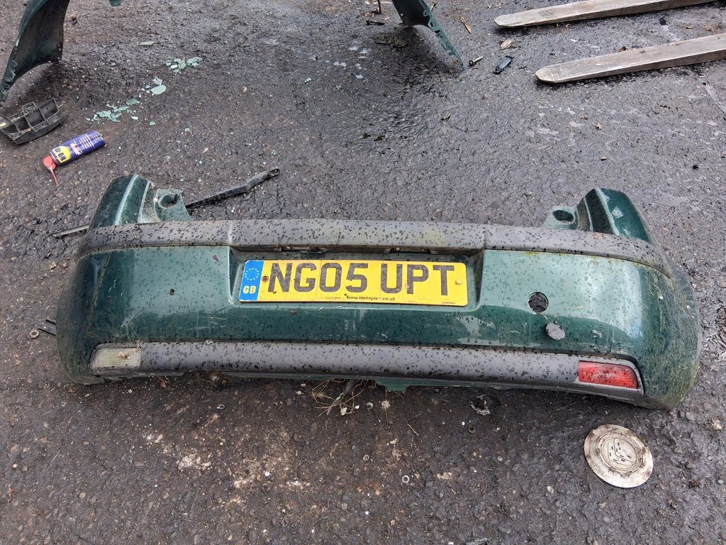 CITROEN C4 2005 MK1 5 DOOR REAR BUMPER COMPLETE GREEN