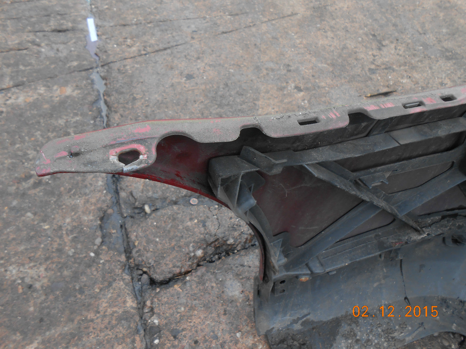 CITROEN C5 2005 FACELIFT COMPLETE REAR BUMPER KKQD ROUGE PROFOND MICA RED