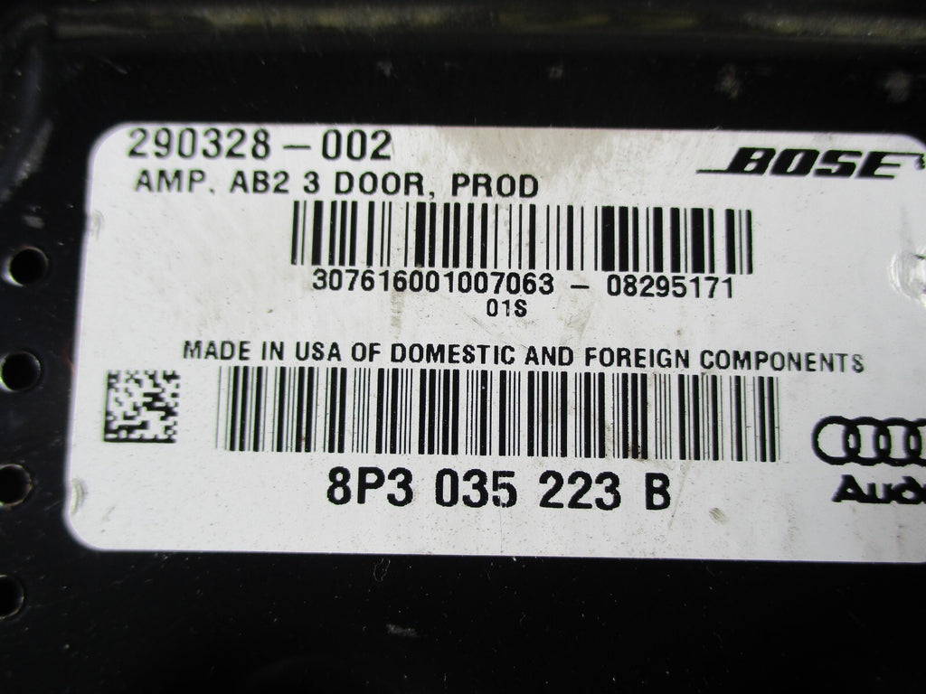 AUDI A3 8P 2010 BOSE AMPLIFIER UNIT MODULE 8P3035223B
