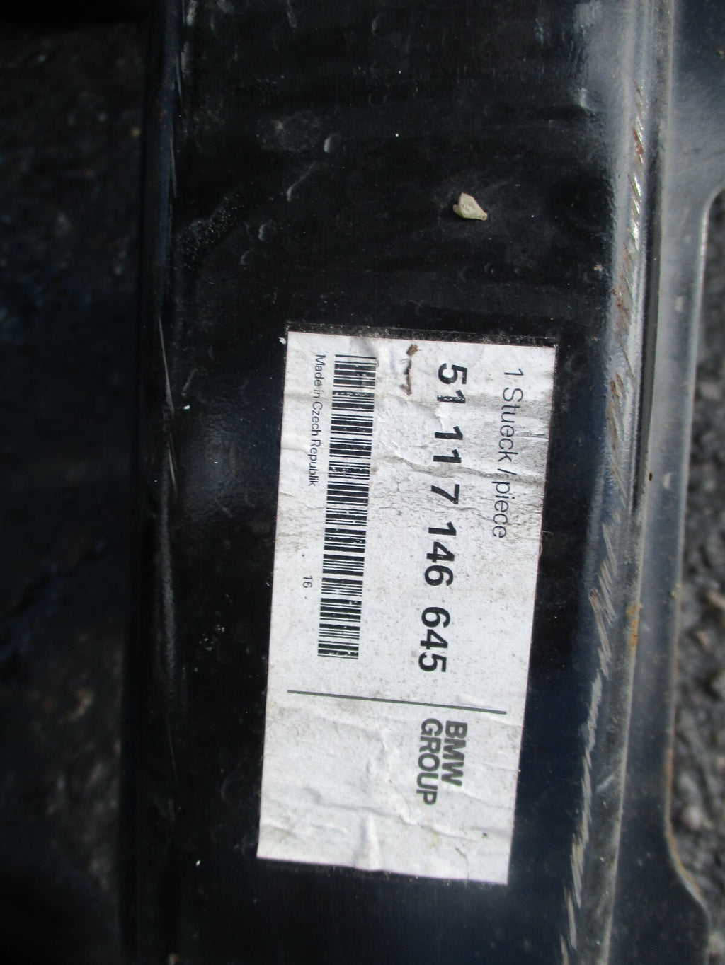 2005 BMW 3 SERIES E90 FRONT BUMPER REINFORCING CRASH BAR 51117146645
