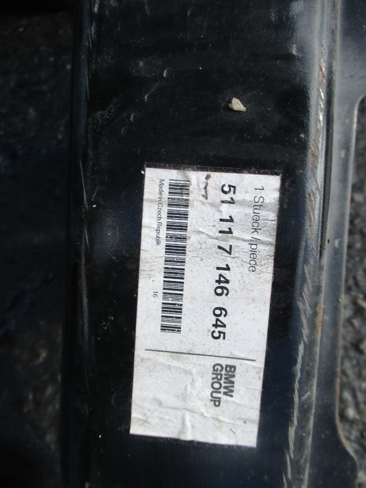 2005 BMW 3 SERIES E90 FRONT BUMPER REINFORCING CRASH BAR 51117146645