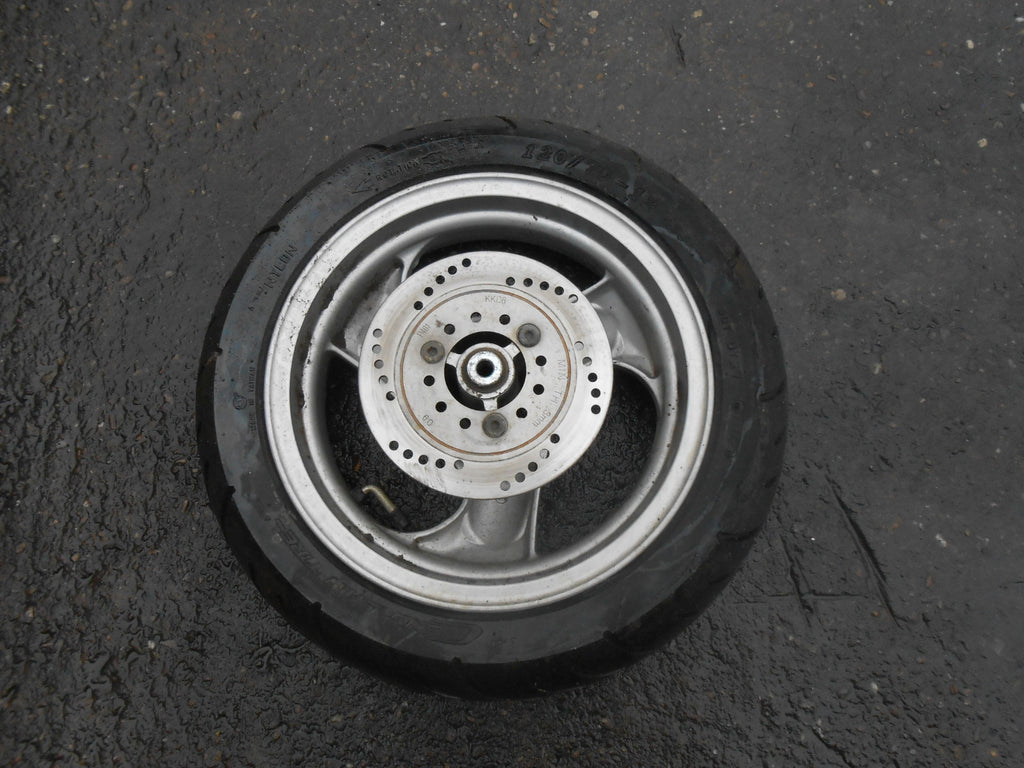 KYMCO YUP 50 YUP50 S6 2004 50CC 3 SPOKE FRONT WHEEL BRAKE DISC & TYRE 120/70-12