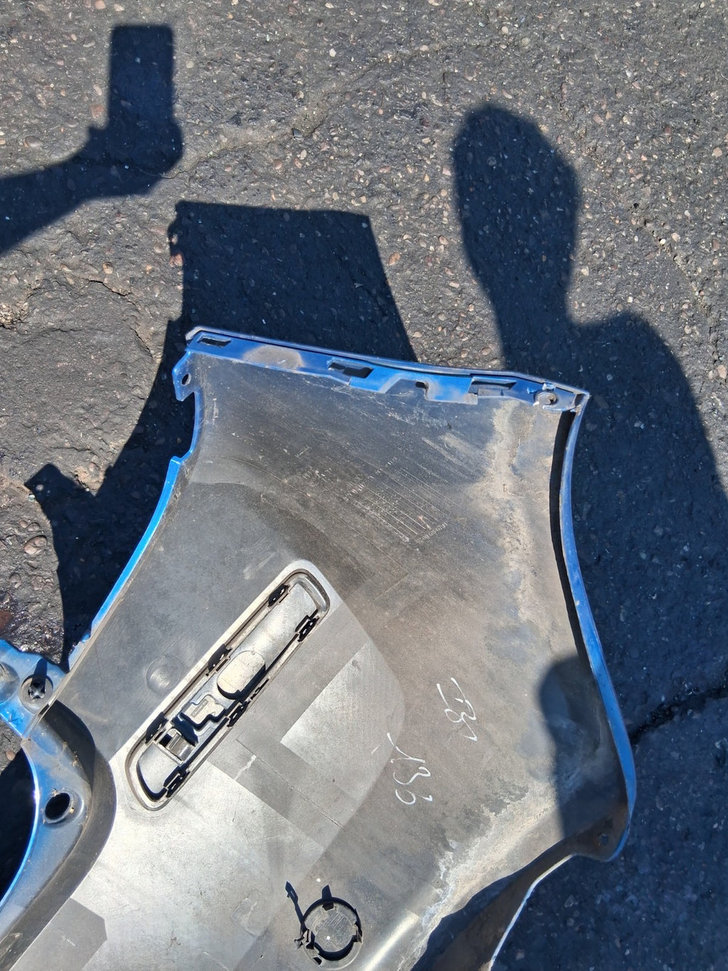 2008 RENAULT CLIO MK3 COMPLETE REAR BUMPER BLUE
