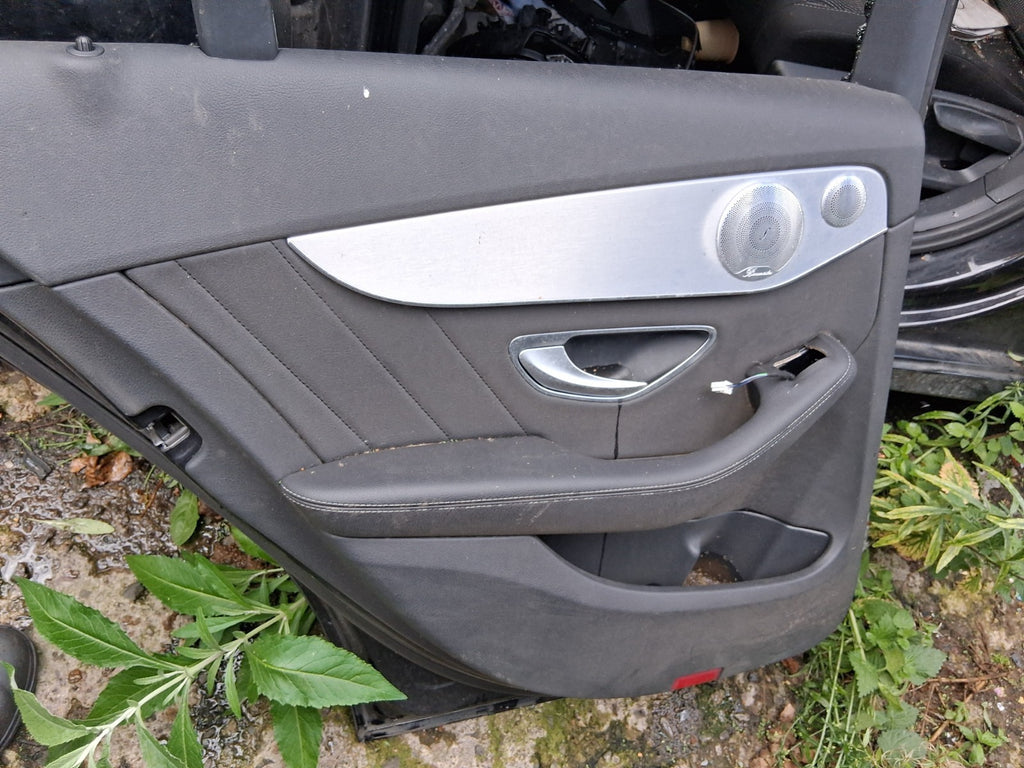 2016 MERCEDES C CLASS W205 NSR PASSENGER SIDE REAR LEFT DOOR CARD PANEL