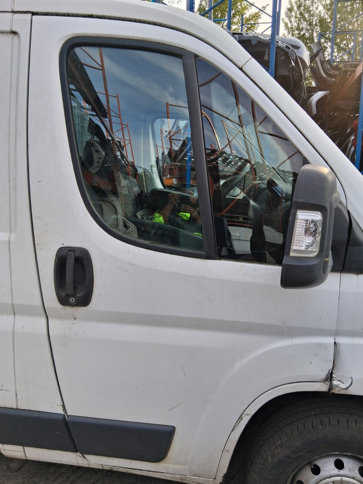 2014 CITROEN RELAY MK3 OSF DRIVER SIDE FRONT BARE DOOR WHITE DAMAGED