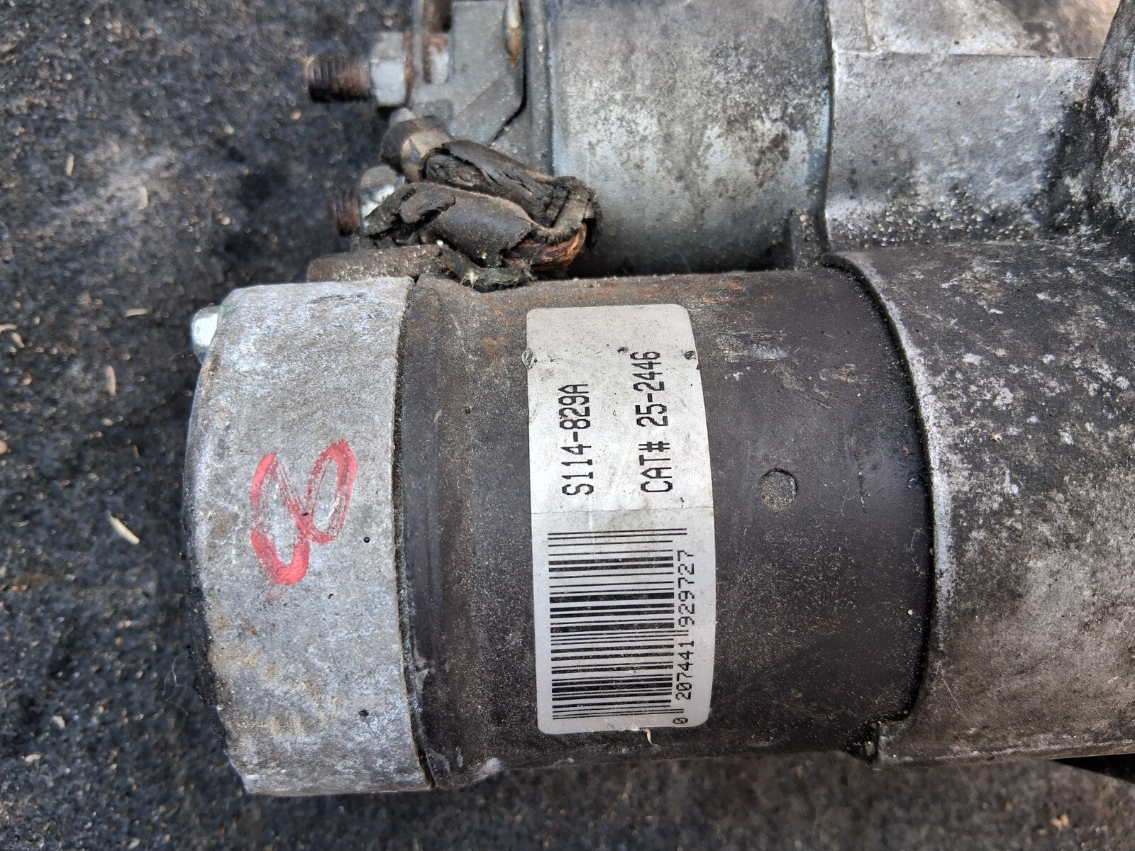 VAUXHALL ASTRA H 2005 1.7 DIESEL STARTER MOTOR S114829A