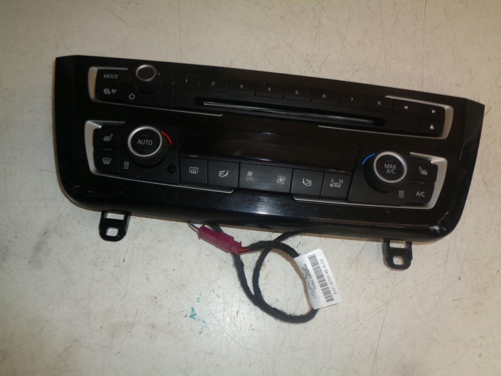 BMW 3 SERIES F30 2015 AC CONTROL PANEL & RADIO CONTROL 9363546 6814187