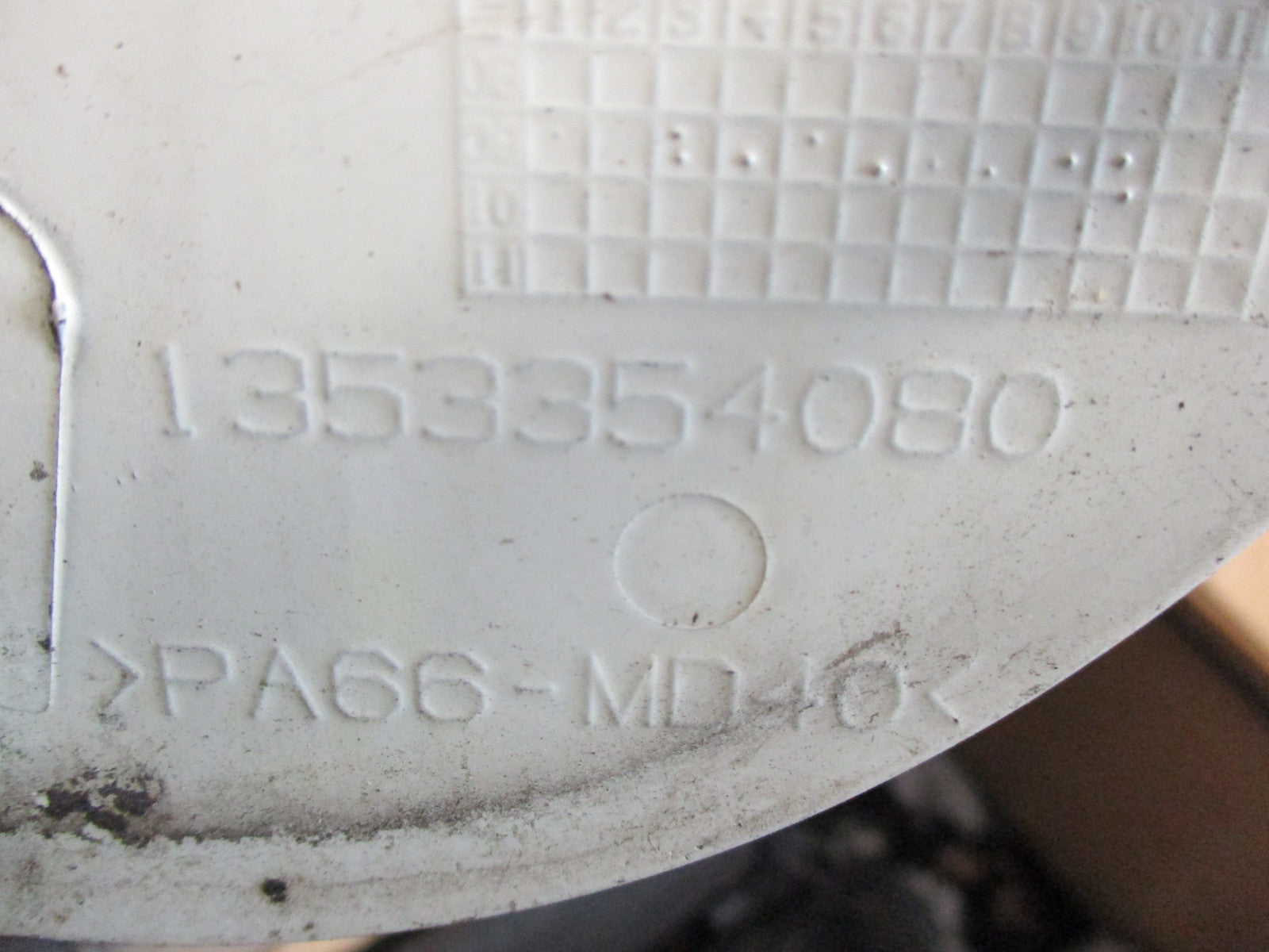 2010 FIAT FIORINO DIESEL MULTIJET FUEL FILLER FLAP WHITE  COMPLETE 1353354080