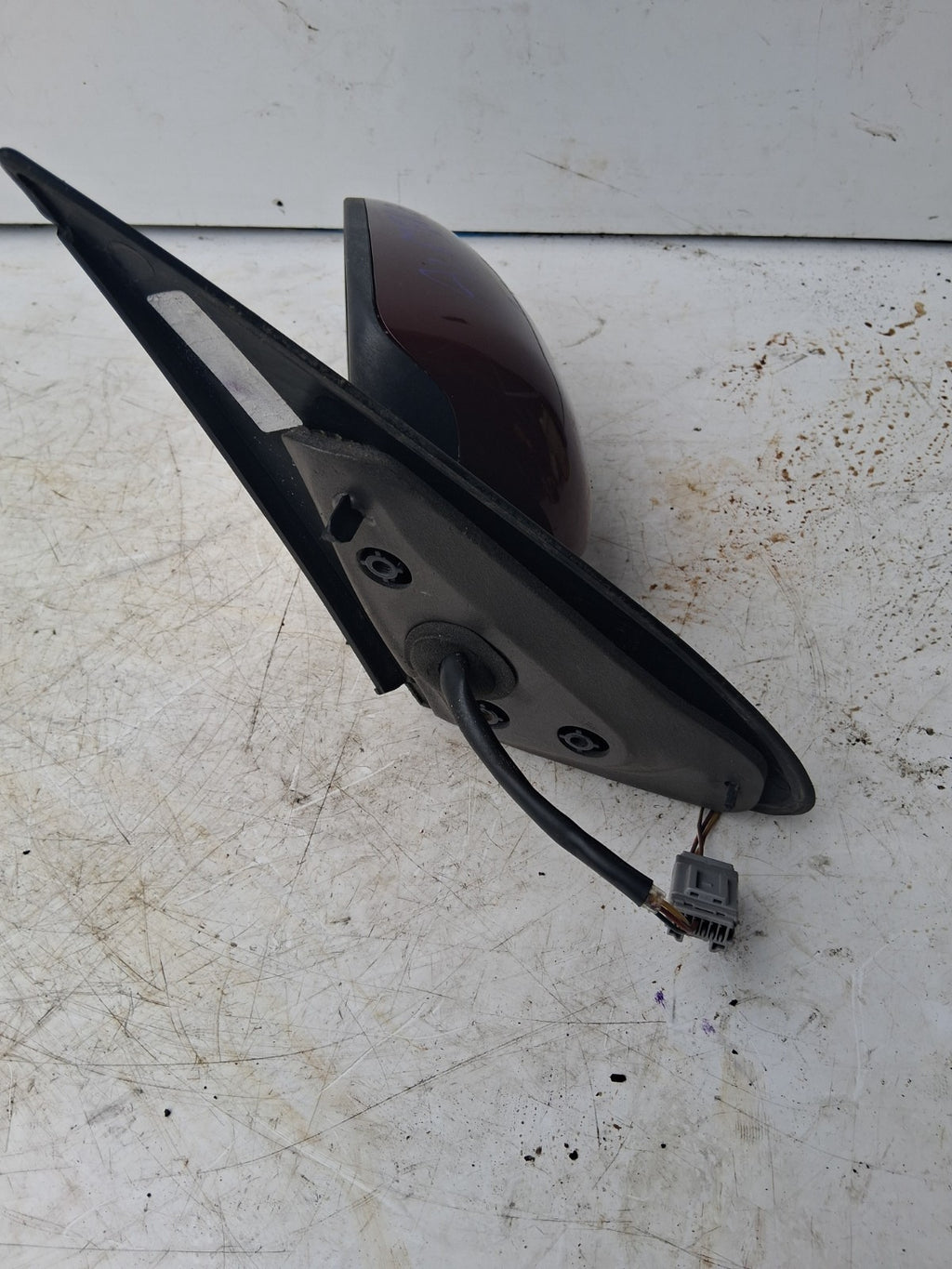 2005 NISSAN ALMERA RED NSF NEAR PASSENGER LEFT SIDE DOOR WING MIRROR 015827