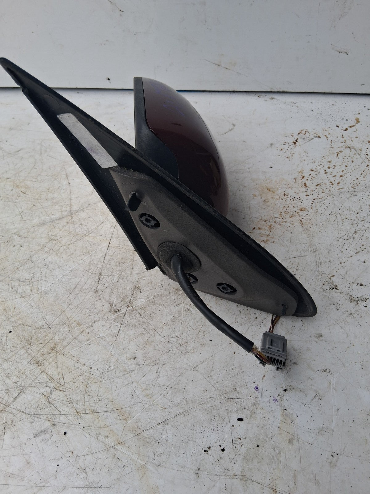 2005 NISSAN ALMERA RED NSF NEAR PASSENGER LEFT SIDE DOOR WING MIRROR 015827