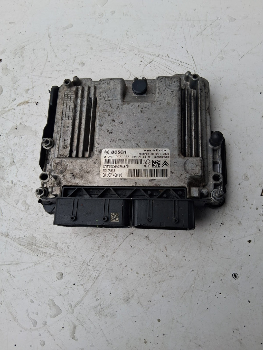 2021 CITROEN BERLINGO MK3 1.5 DIESEL ECU ENGINE CONTROL MODULE UNIT 9833749880