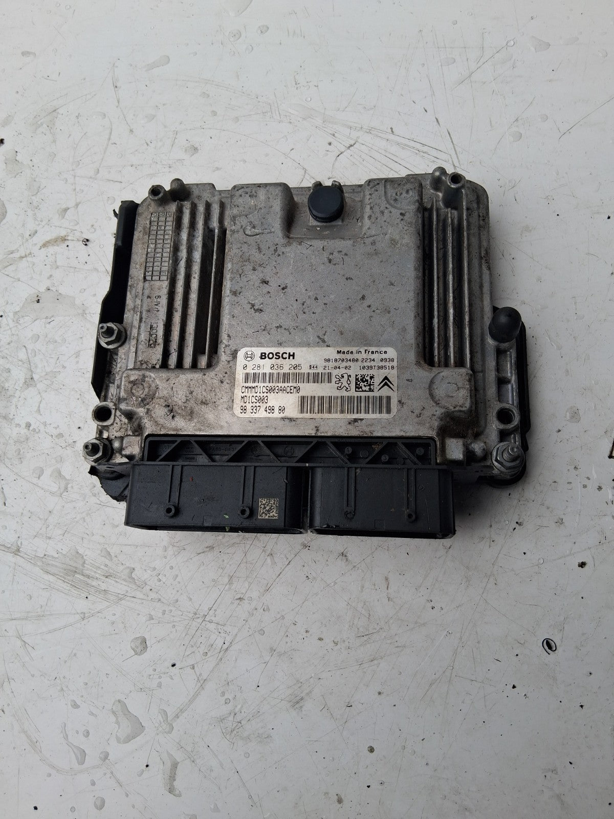2021 CITROEN BERLINGO MK3 1.5 DIESEL ECU ENGINE CONTROL MODULE UNIT 9833749880