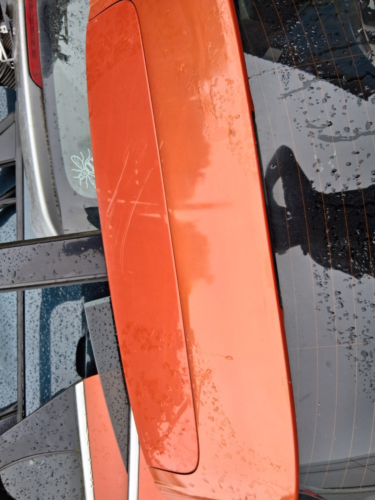 2013 FORD FOCUS MK3 HATCHBACK REAR COMPLETE TAILGATE BOOTLUD ORANGE