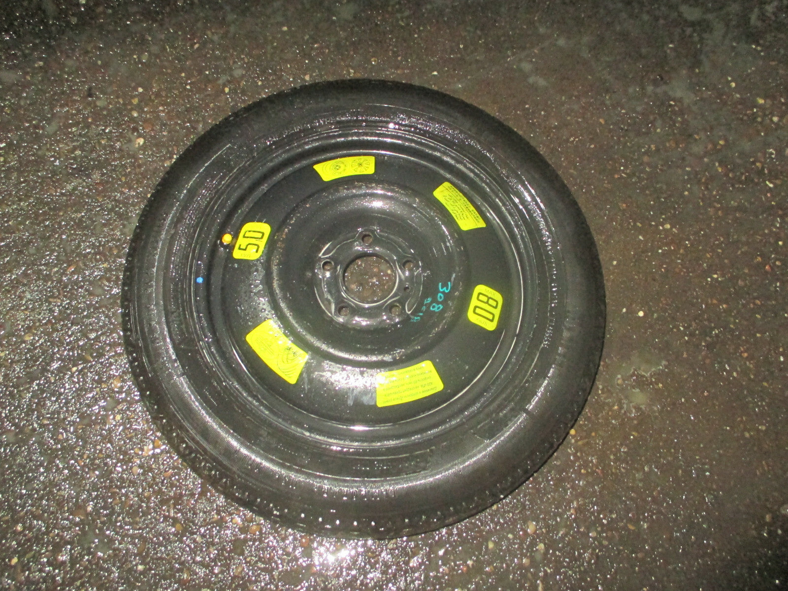 PEUGEOT 308 MK2 2018 SPACE SAVER WHEEL WITH TYRE T125/85R16