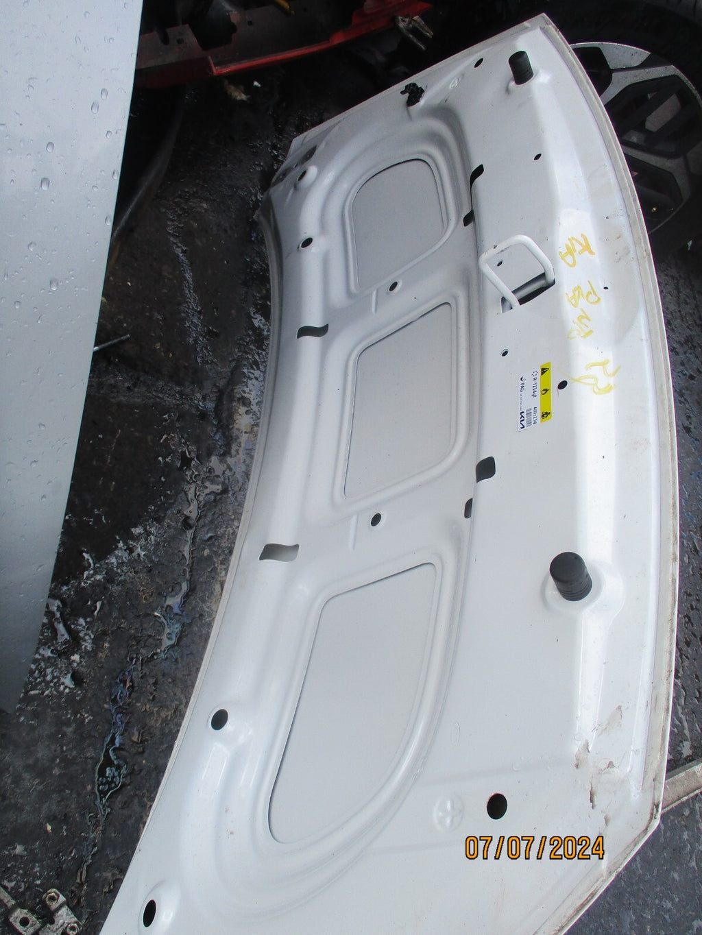2023 KIA PICANTO MK3 JA FRONT BONNET PANEL WHITE DENTS