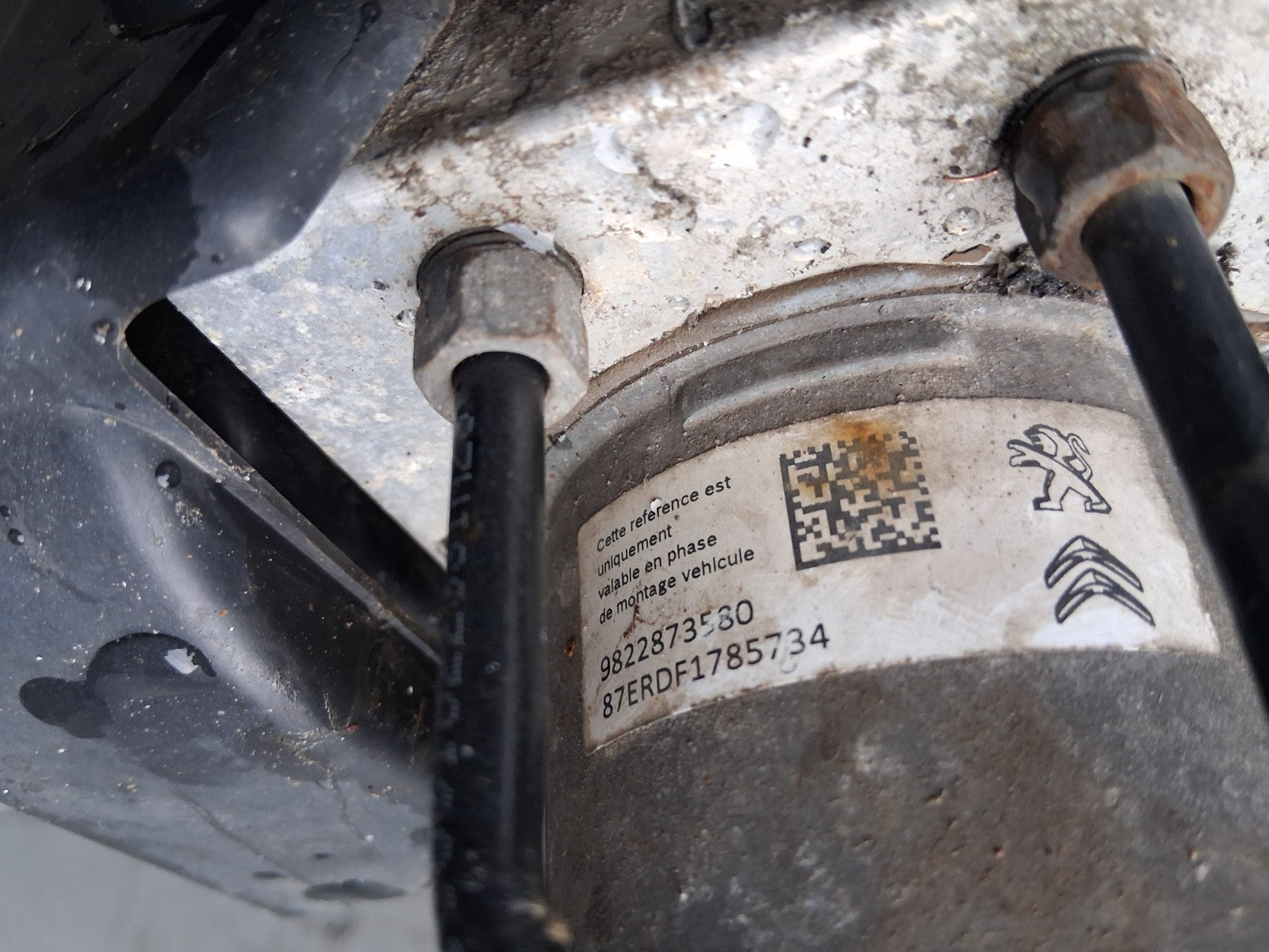 2018 CITROEN BERLINGO MK2 ABS PUMP CONTROL MODULATOR 9822873580