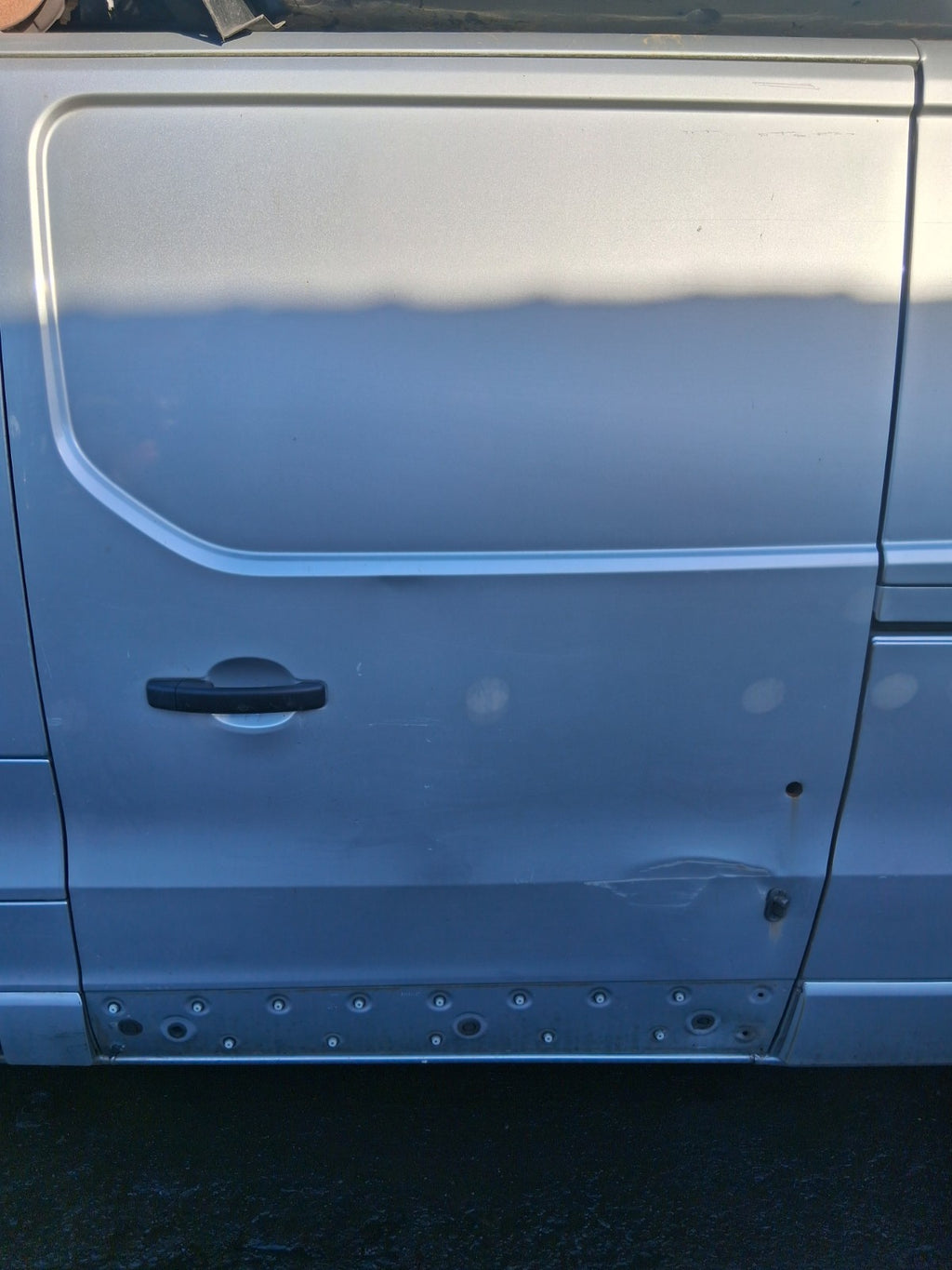 2017 VAUXHALL VIVARO MK2 NS PASSENGER SIDE COMPLETE SLIDING DOOR SILVER L193