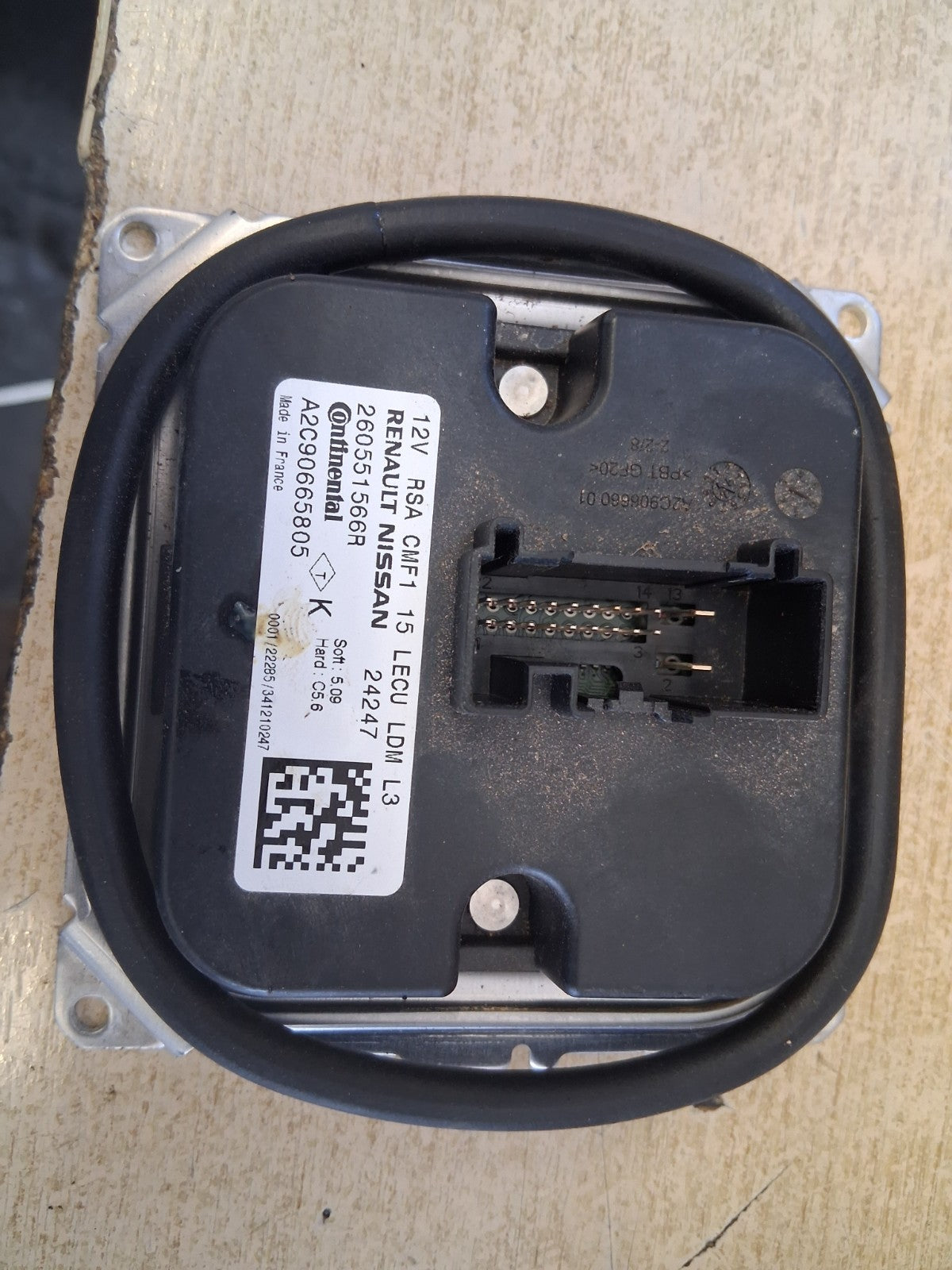 2024 RENAULT CLIO FACELIFT MK5 HEADLIGHT BALLAST CONTROL MODULE ECU 260551566R