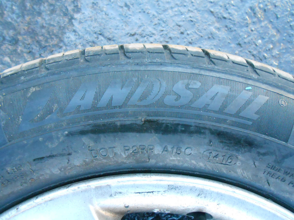 PEUGEOT 207 2009 5 SPOKE 4 STUD ALUMINIUM ALLOY WHEEL & TYRE 185/65 R15