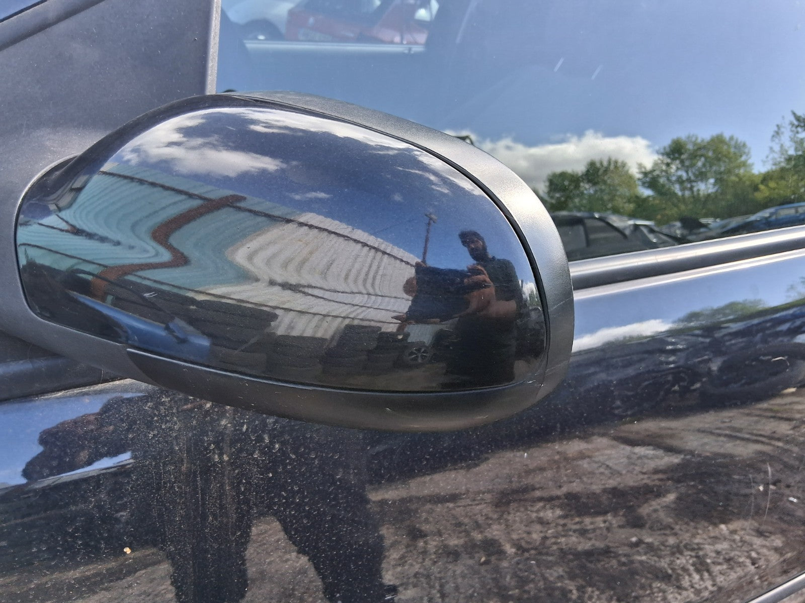 2011 VW VOLKSWAGEN FOX 3 DOOR NS PASSENGER SIDE FRONT LEFT WING MIRROR BLACK