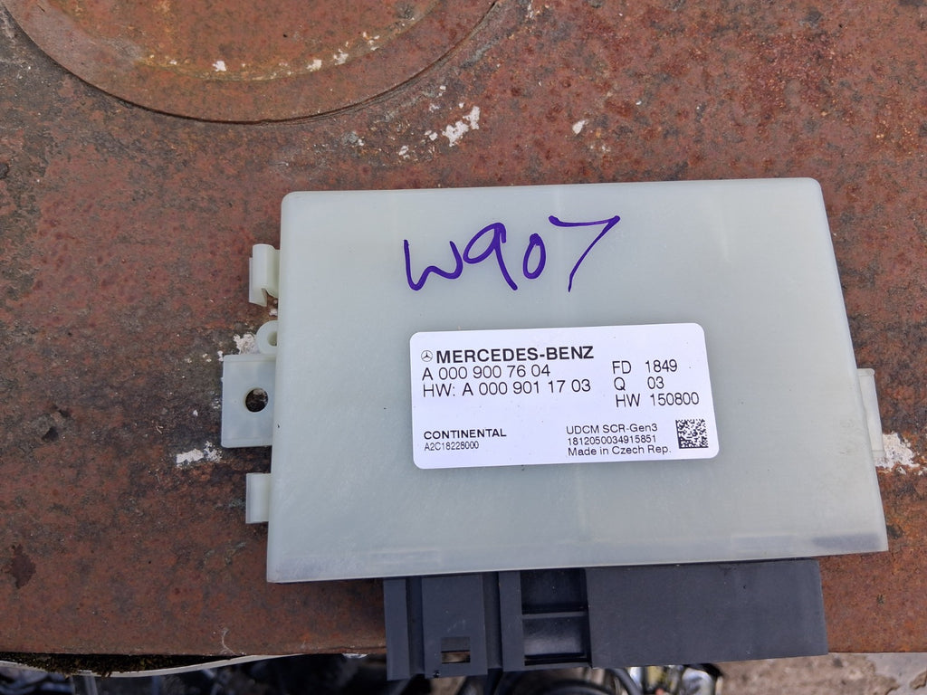 2020 MERCEDES BENZ SPRINTER W907 EXHAUST GAS RECIRCULATION ECU A0009007604