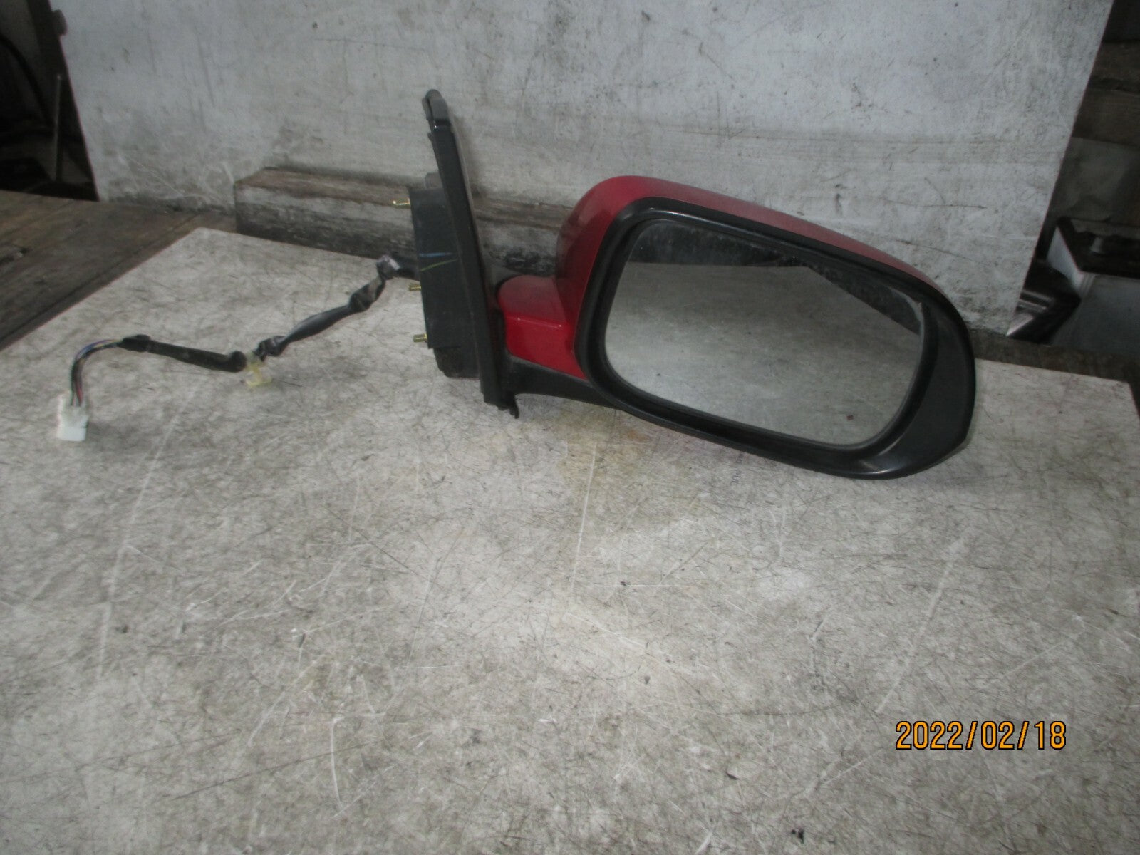 HONDA CIVIC MK7 SPORT 2005 3 DOOR OS DRIVER SIDE ELECTRIC DOOR WING MIRROR RED