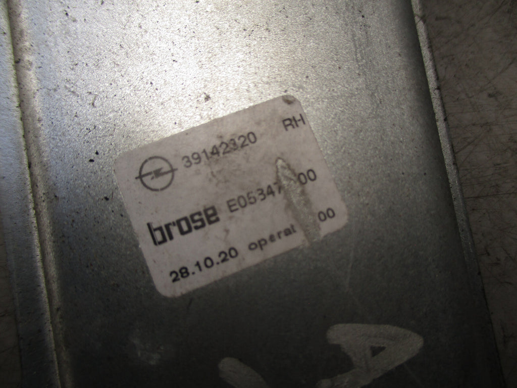 2020 VAUXHALL ASTRA K MK7 OSR DRIVER SIDE REAR WINDOW REGULATOR & MOTOR 39142320