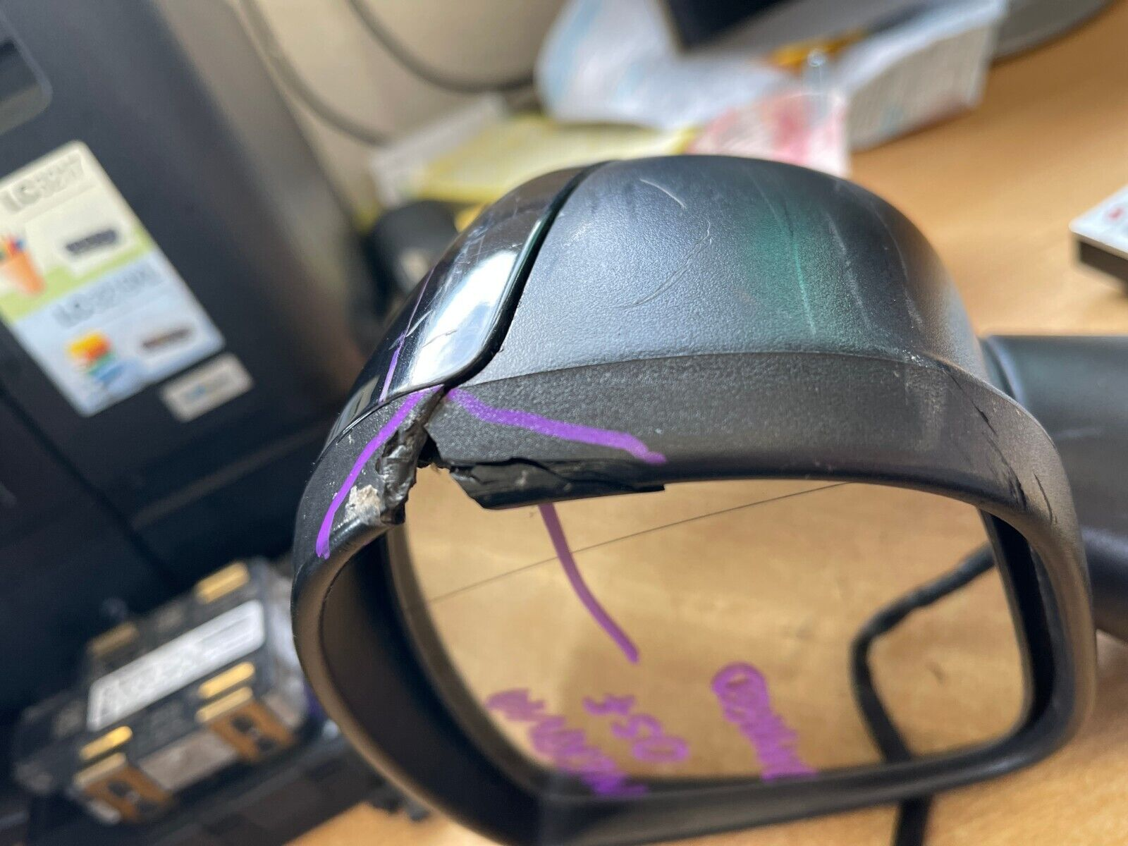 2012 VAUXHALL MERIVA OSF DRIVERS BLACK SIDE FRONT ELECTRIC WING MIRROR 212876154