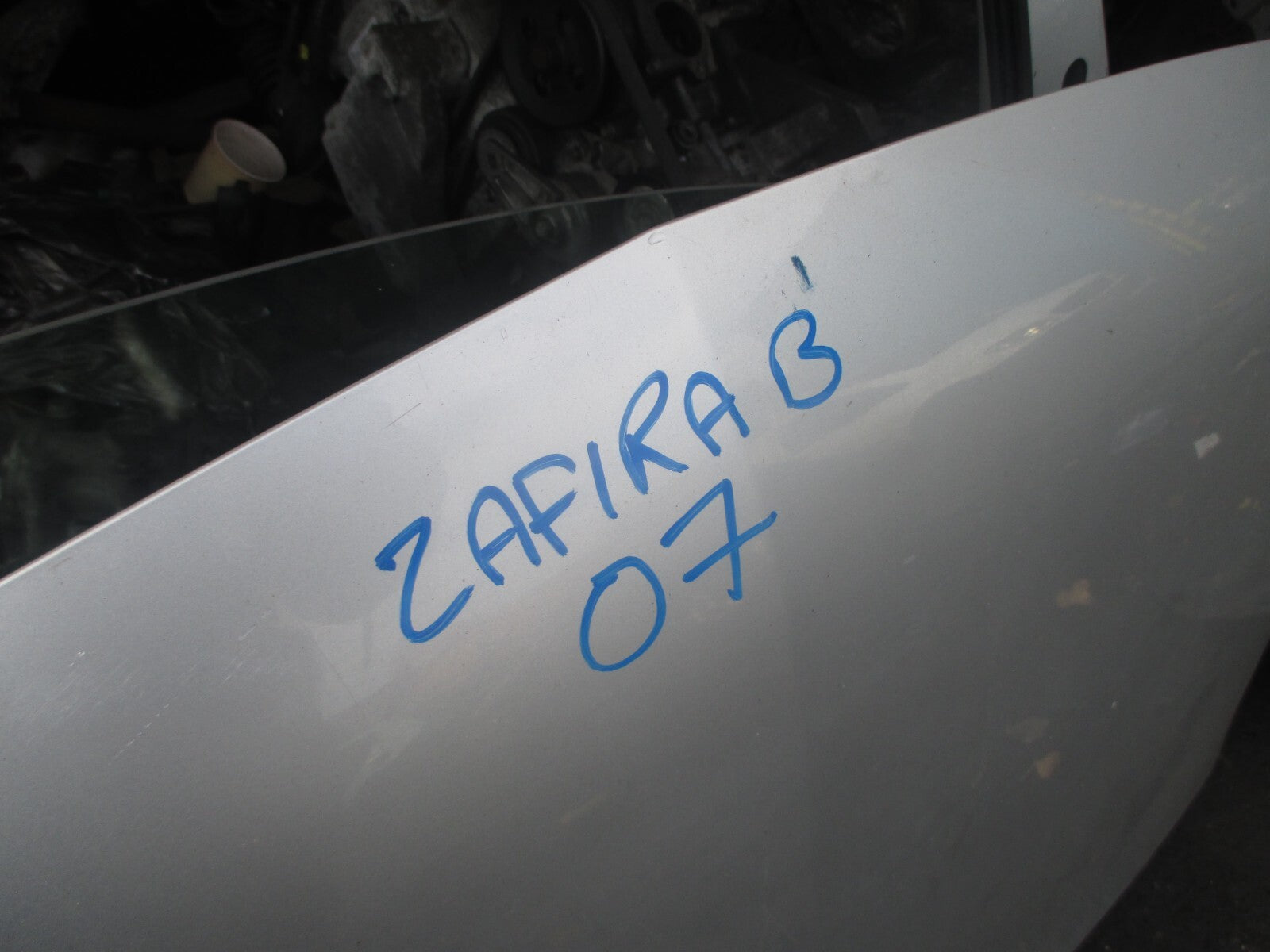 VAUXHALL ZAFIRA B 2007 FRONT BONNET HOOD SILVER