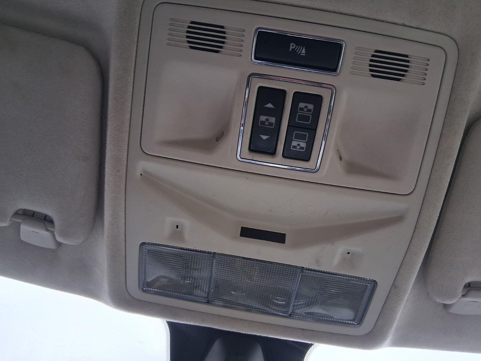 JAGUAR XJ X351 2012 FRONT INTERIOR ROOF READING LIGHT WITH ROOF CONTROL SWITCHES